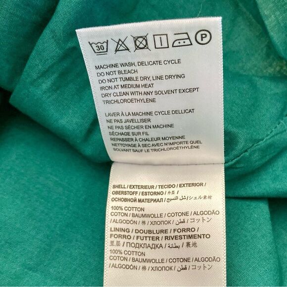 NEW Farm Rio Anthropologie Long Sleeve Floral Midi Dress Beaded Tassel Size XS - Picture 16 of 16